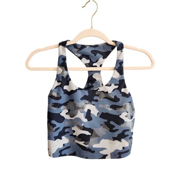 Aqua Blue Camo Sports Bra Size Small - Picture 2 of 8
